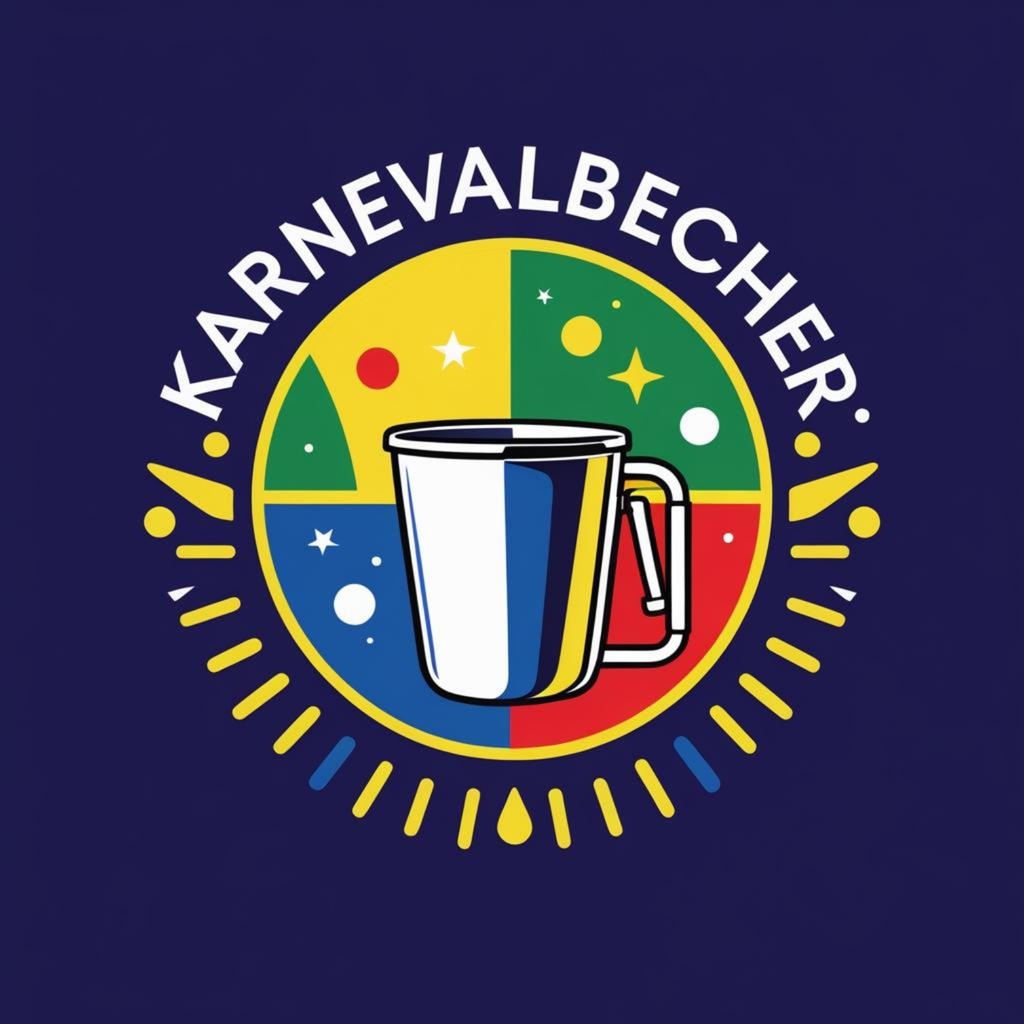 Edelstahlbecher mit Henkel – Karnevalsbecher für Party & Camping