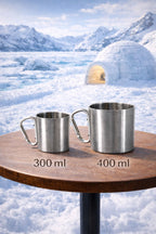 Edelstahlbecher mit Henkel – Karnevalsbecher für Party & Camping