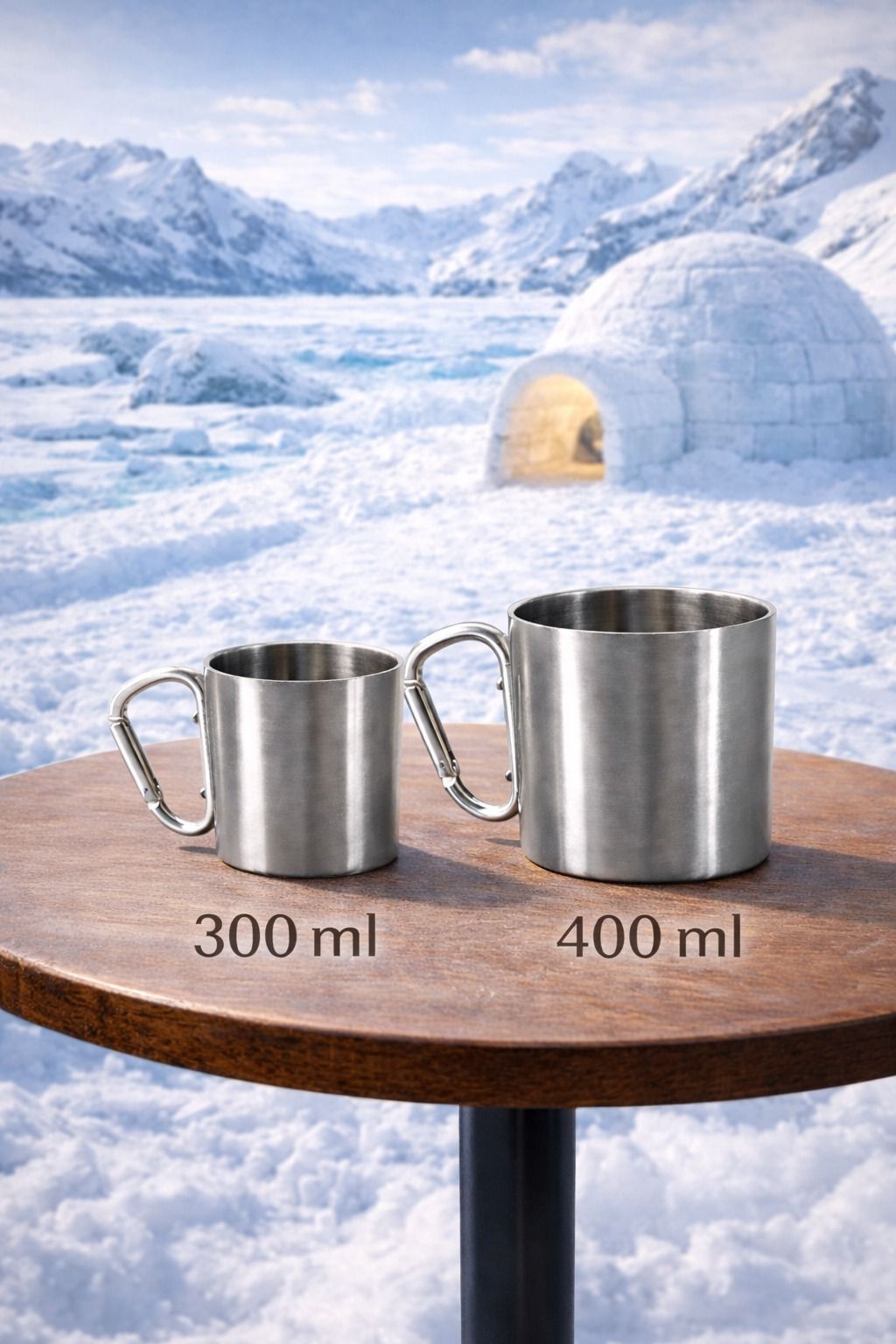 Edelstahlbecher mit Henkel – Karnevalsbecher für Party & Camping